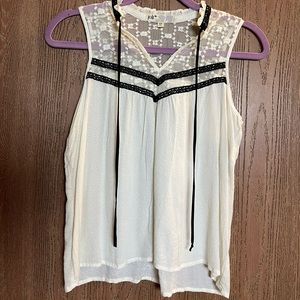 *FINAL SALE* Jolt High Neck Victorian Sleeveless Blouse